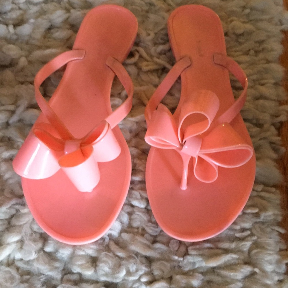 Coral jelly sandals